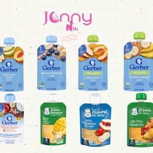 Hoa quả nghiền Gerber cho bé vị hoa quả bổ sung chất xơ hàng air Mỹ 99g ( Bao Bì Mới)