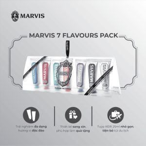 SET Combo 7 Kem đánh răng Marvis 25ml cao cấp