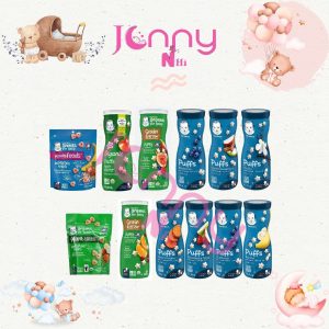 Bánh ăn dặm Gerber Puffs 42g nhiều hương vị cho bé từ 8 tháng tuổi