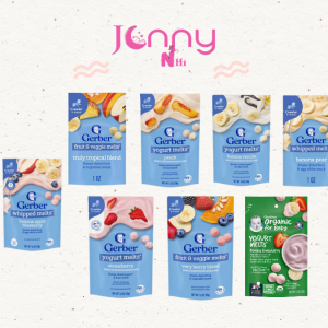 Sữa chua khô sữa chua sấy khô sấy lạnh Gerber hàng air Mỹ ăn dặm vị hoa quả giá rẻ.