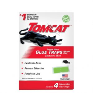Tomcat Super Hold Keo Bẫy Kích thước chuột cho Chuột, Gián, Nhện và Bọ cạp, Sẵn sàng sử dụng, 4 Bẫy