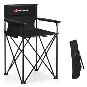 Ghế cắm trại gấp gọn Goplus, ghế bãi biển di động ngoài trời, thiết kế cao cấp có tay vịn có thể tháo rời